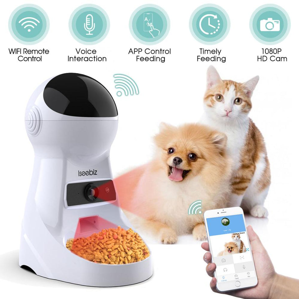 Alimentador de Pets Automático / Também pode ser controlado pelo App