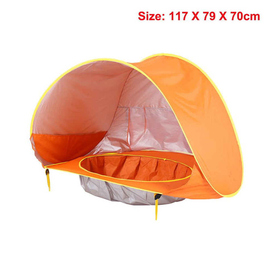 Prática Barraca Infantil com Piscina e Proteção UV
