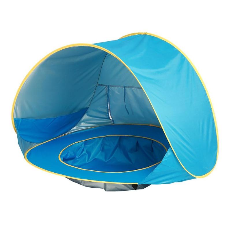 Prática Barraca Infantil com Piscina e Proteção UV