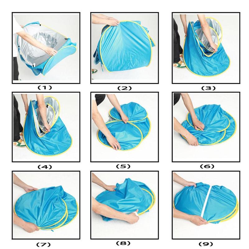 Prática Barraca Infantil com Piscina e Proteção UV